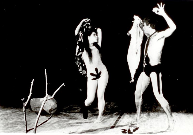 אדם וחוה שמעון בראון ואשרה אלקיים רונן. צילום: יעקב אגור