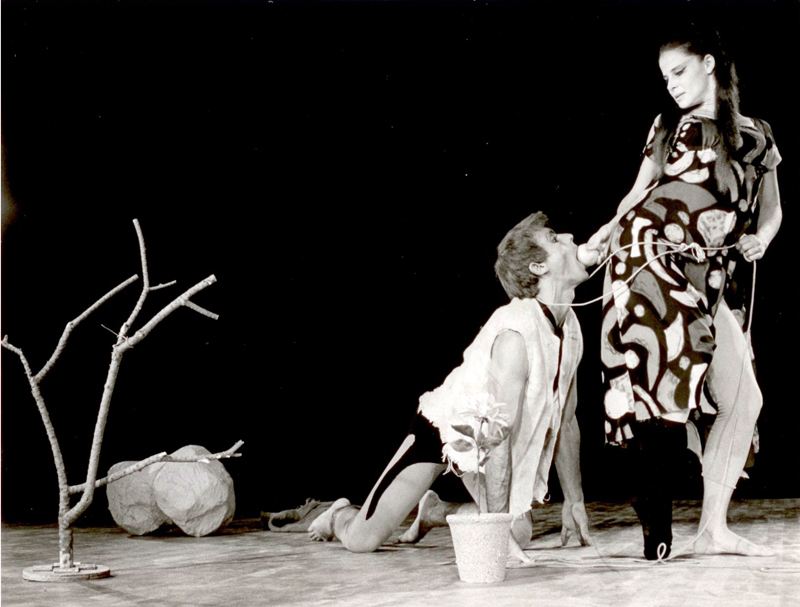 אדם וחוה אשרה אלקיים רונן ושמעון בראון (1965-1966). צילום: יעקב אגור