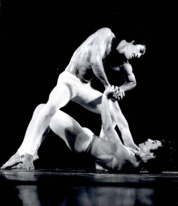 הציידים האגדיים רחמים רון ואהוד בן דוד. צלם לא ידוע